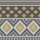 Kilim stripes in mustard grey