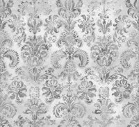 Grunge damask pattern grey white tapeta