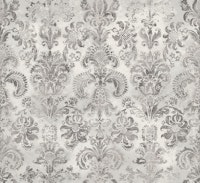 Grunge damask pattern cappuccino grey cream ταπετσαρία