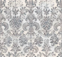 Grunge damask pattern mauve slate blue cream tapete