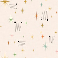 Space Age Starburst - Mid Century Modern tapete
