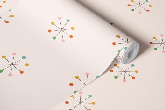 Space Age Atomswallpaper roll