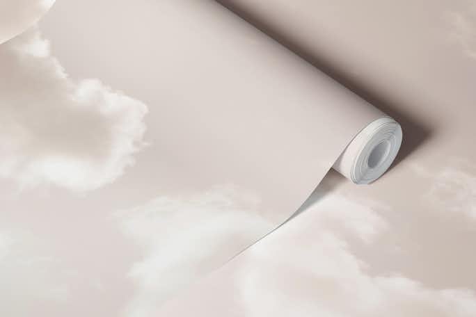 Soft Beige Clouds 3wallpaper roll