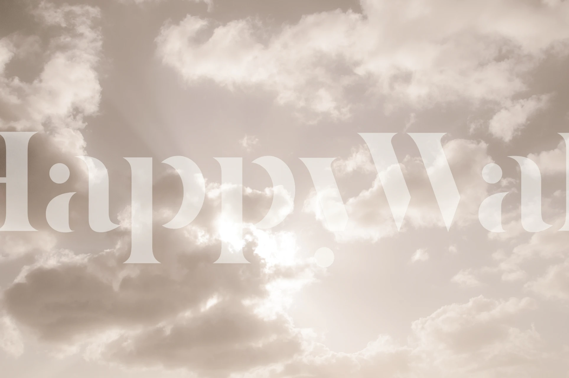 Soft beige clouds against a light background wallpaper