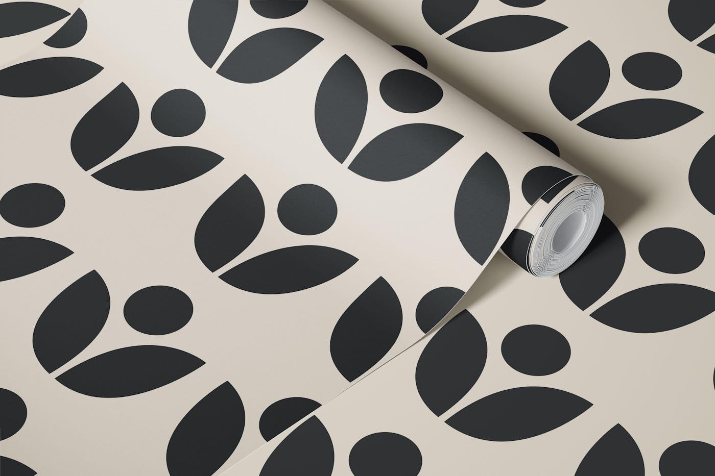 Minimalist Scandinavian Geometric Shapes wallpaper roll