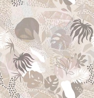 TROPICAL BOHO FOLIAGE 3. LIGHT TONAL WALLPAPER behang