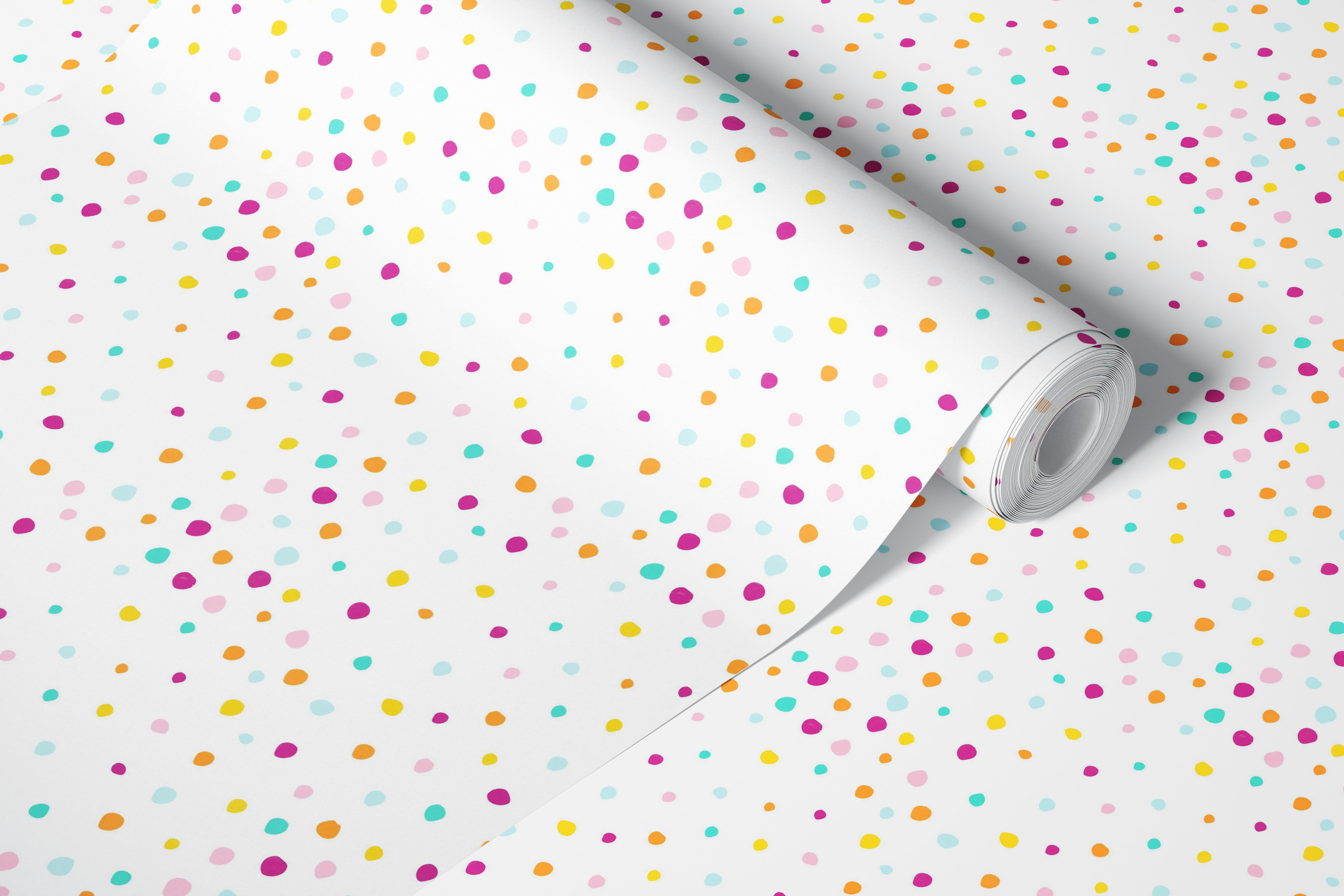 Vibrant splatter abstract colorful dots wallpaper