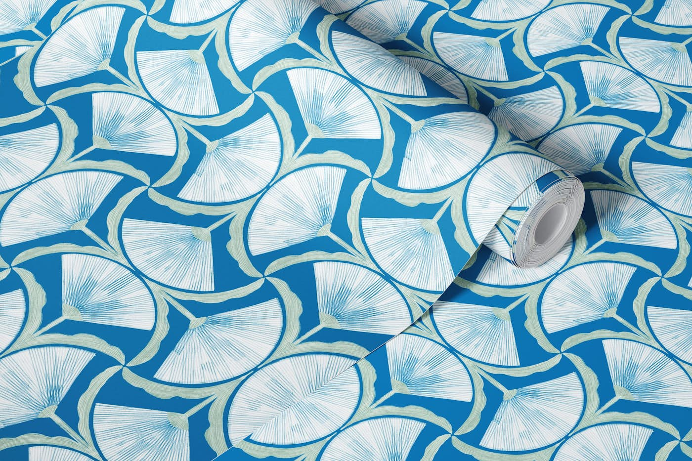 Ultra steady florals - blue - GD23-A49 wallpaper roll