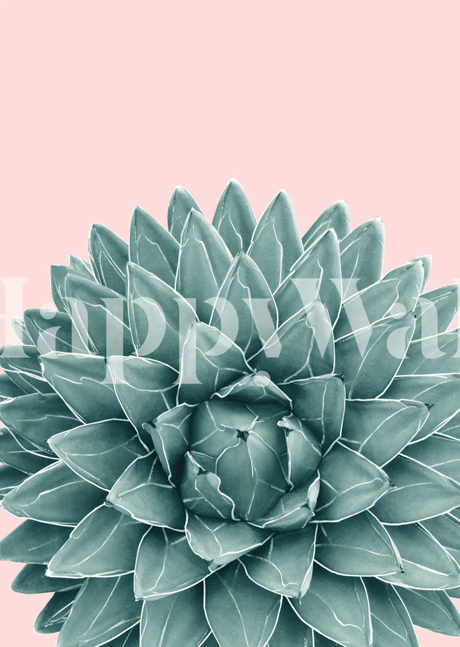 Blush Green Agave Chic 1 tapet i ett rum