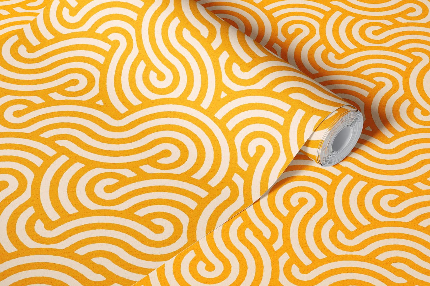 SWIRL Honey and Oat wallpaper roll