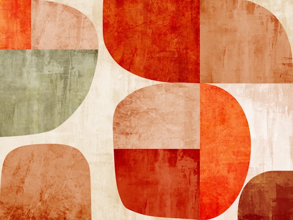 Rustic Red Abstract 1