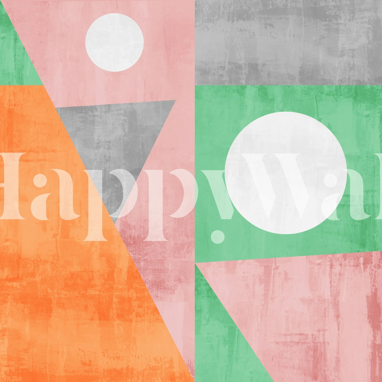 Pine tree and full moon wallpaper in a room