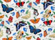 Papillonia - Morning Glory with Butterflies in sone white