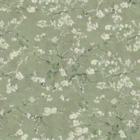 Van Gogh Almond Blossom in Sage Green tapetit