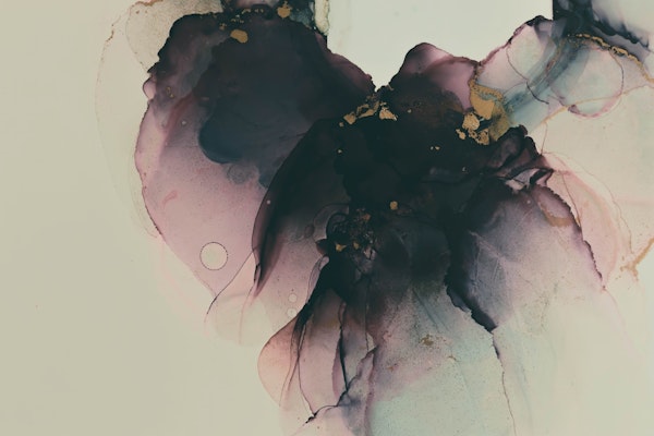 Luxury Mauve and Gold Abstract