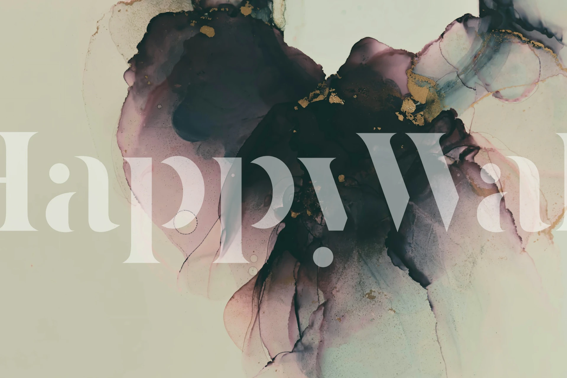 Abstract design featuring mauve and gold colors on a smooth surface wallpaper