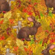 Autumn Rabbit on ochre