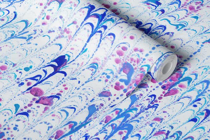 Marbled paper artwallpaper roll