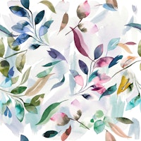 Watercolor Elegant Leaves tapet