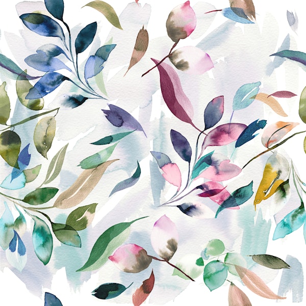 Watercolor Elegant Leaves