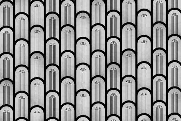 Concrete Art Deco Pillars