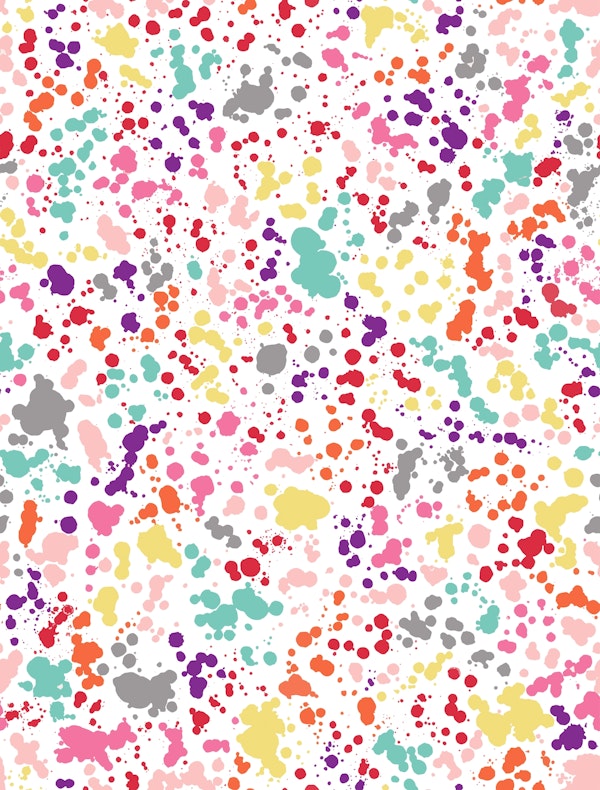 Splatter Ink Colorful Multicolored