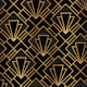 Art Deco Black Night Mosaic