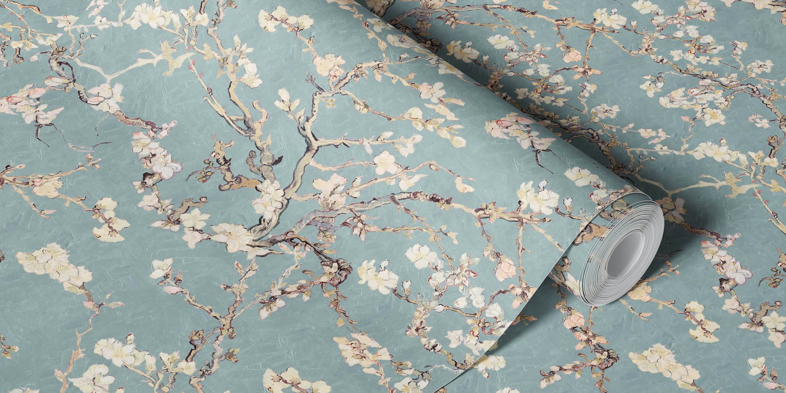 Van Gogh Almond Blossom carta da parati in una stanza