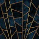 Luxury Navy Blue Tiles Mosaic