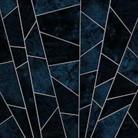 DEEP NAVY BLUE TILES MOSAIC ταπετσαρία