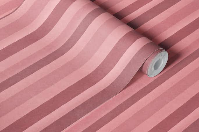Whimsy Velvet Style Stripe Pattern Vertikal Dusty Pinkwallpaper roll