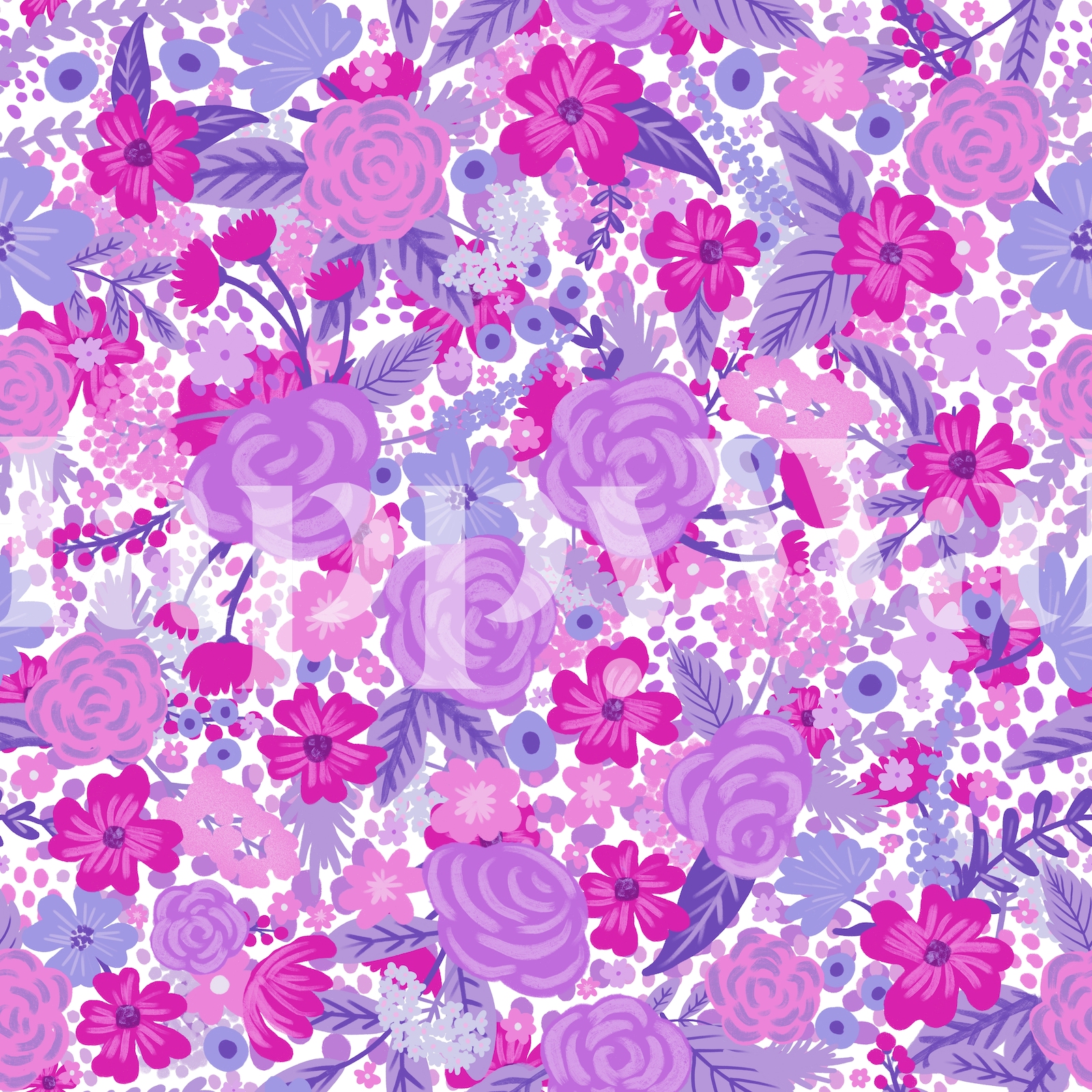 Intangible Flower Pattern 3 wallpaper | Happywall