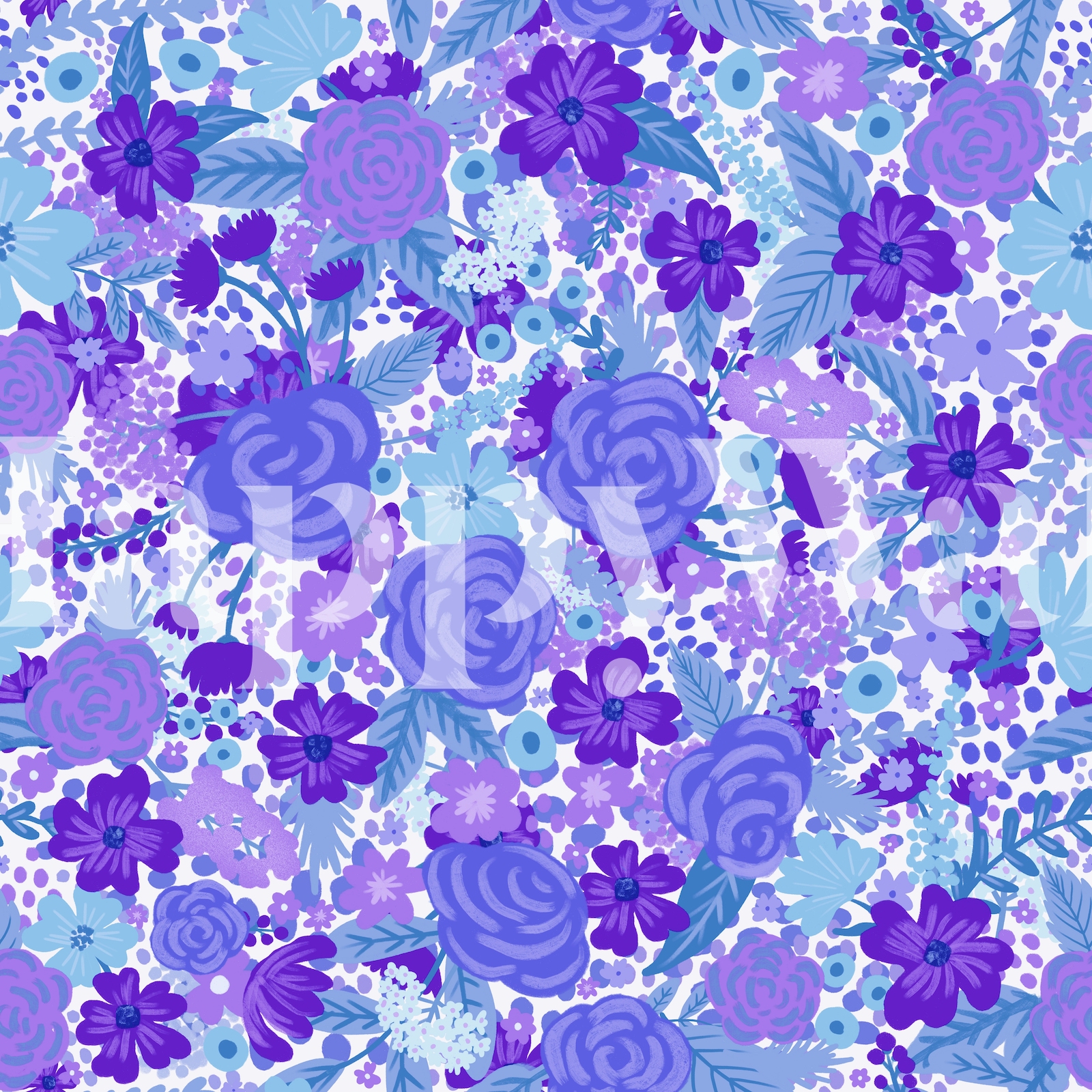 Intangible Flower Pattern 6 Wallpaper - Buy Online at Happywall