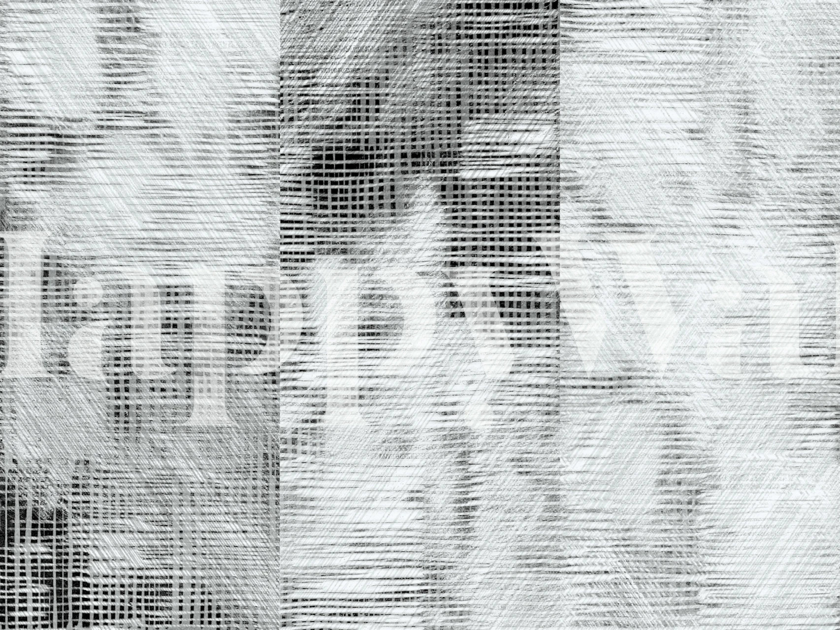 Abstract misty urban lines in neutral tones wall mural