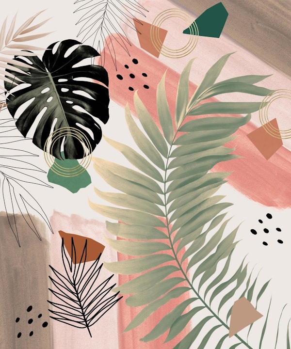 Palm Leaf Summer Glam 1