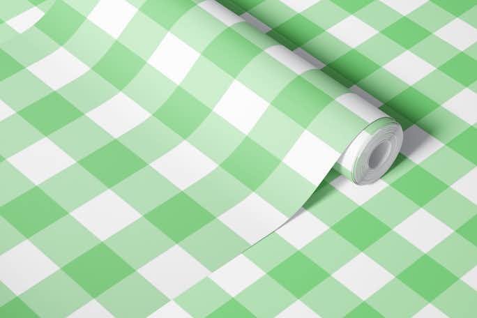 Pale Squares - Greenwallpaper roll