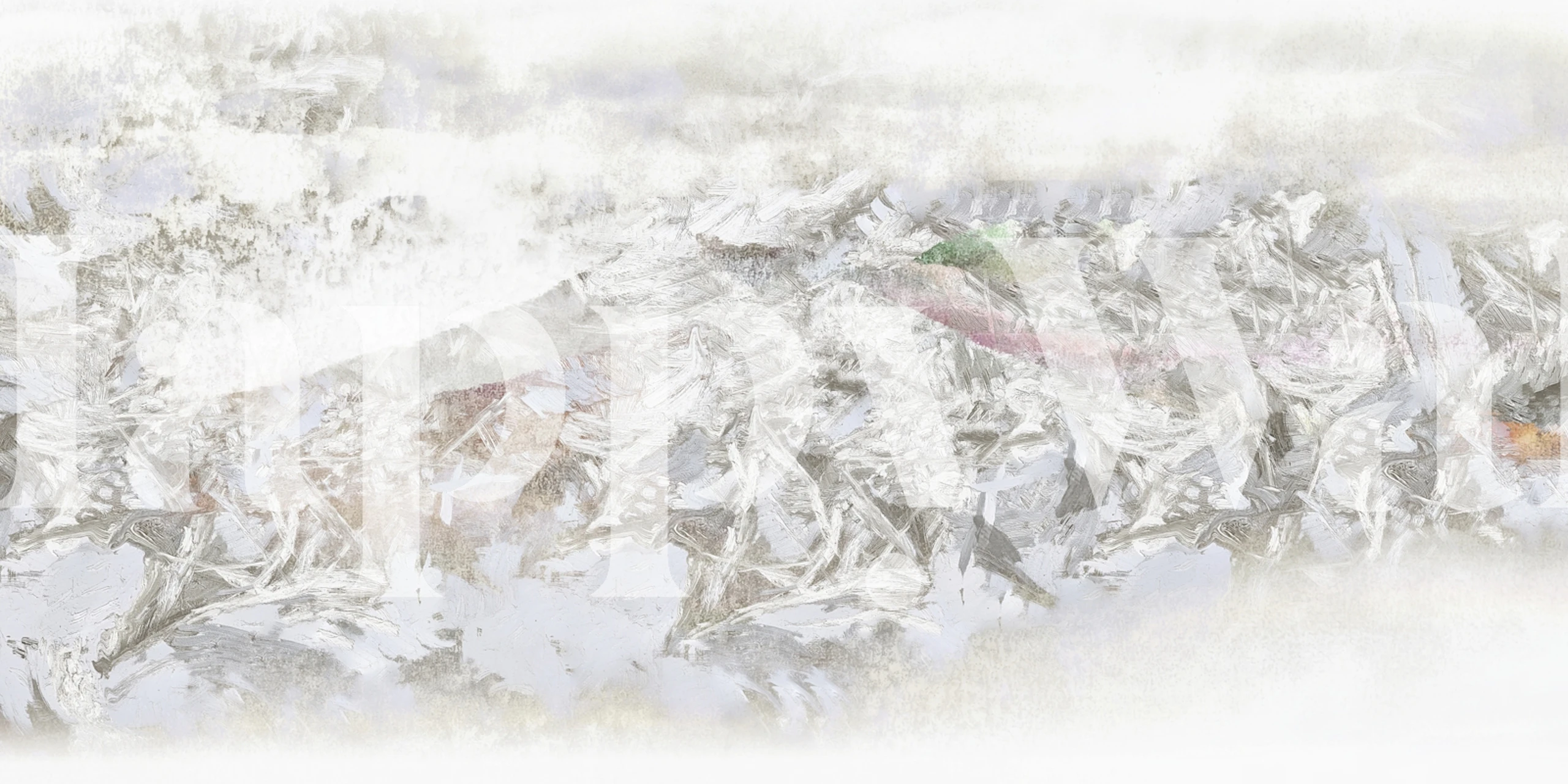 Papel de parede Scandinavian Neutrals em um quarto