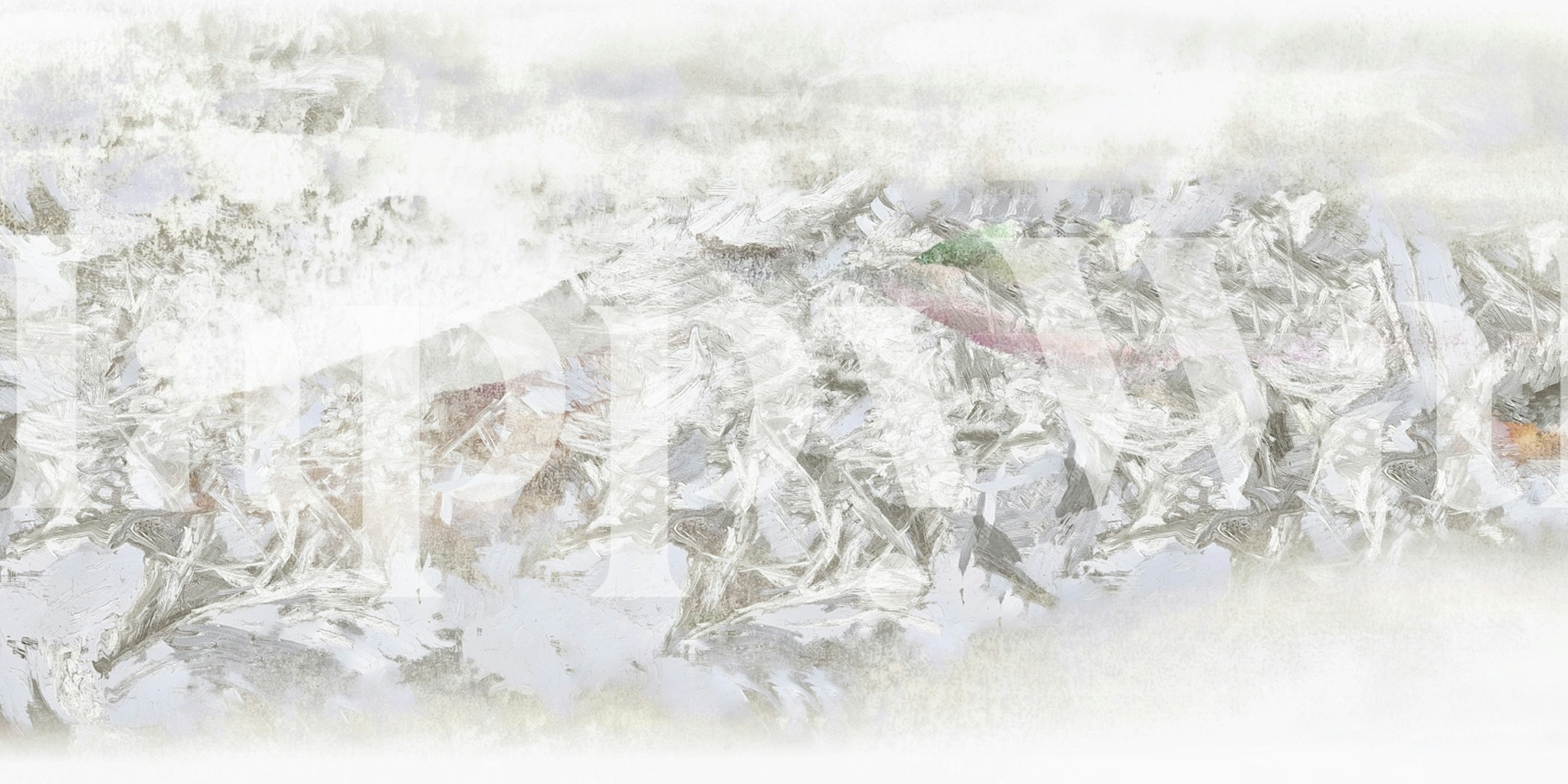 Papel de parede Scandinavian Neutrals em um quarto