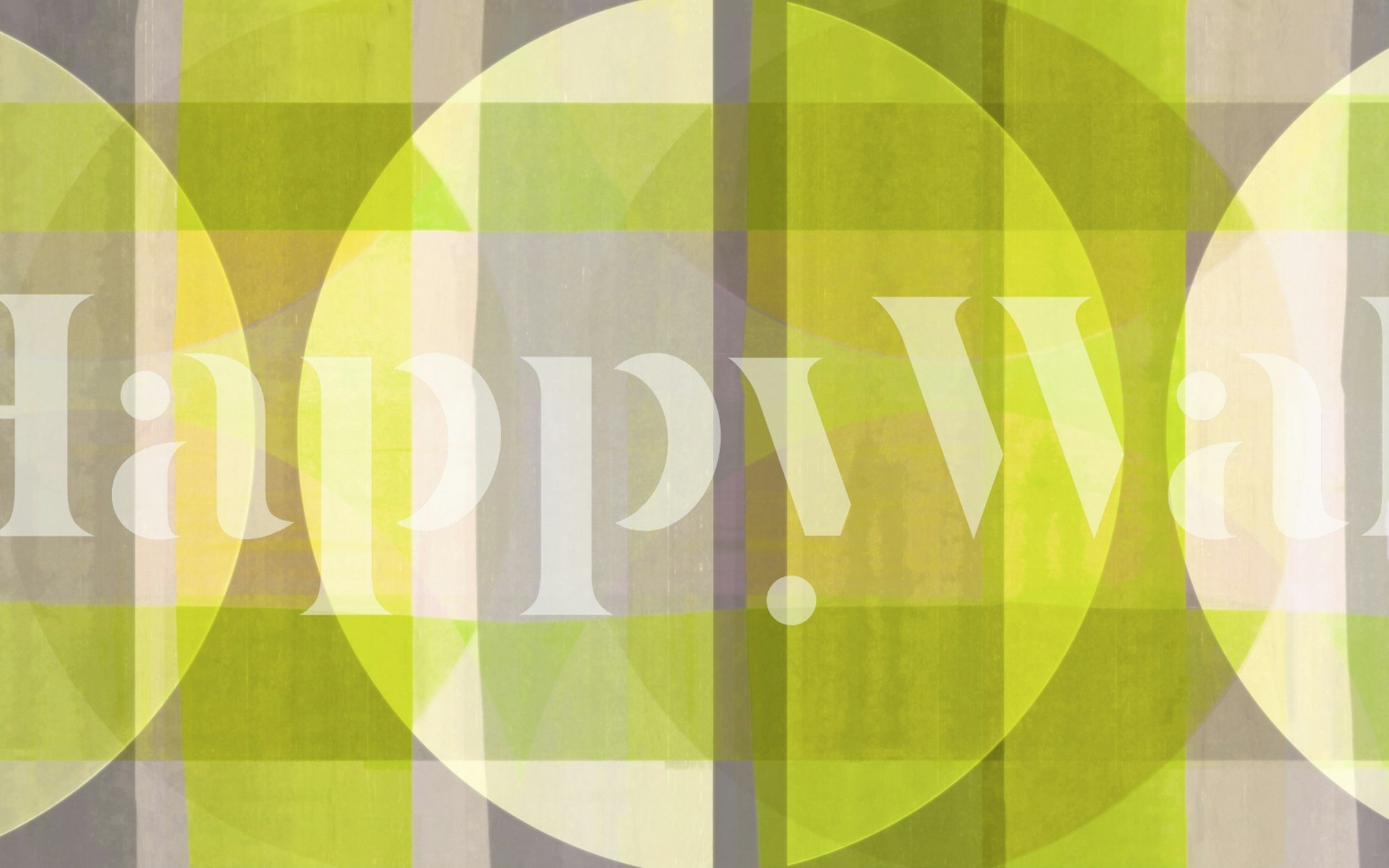 Neon Circle wallpaper in a room setting