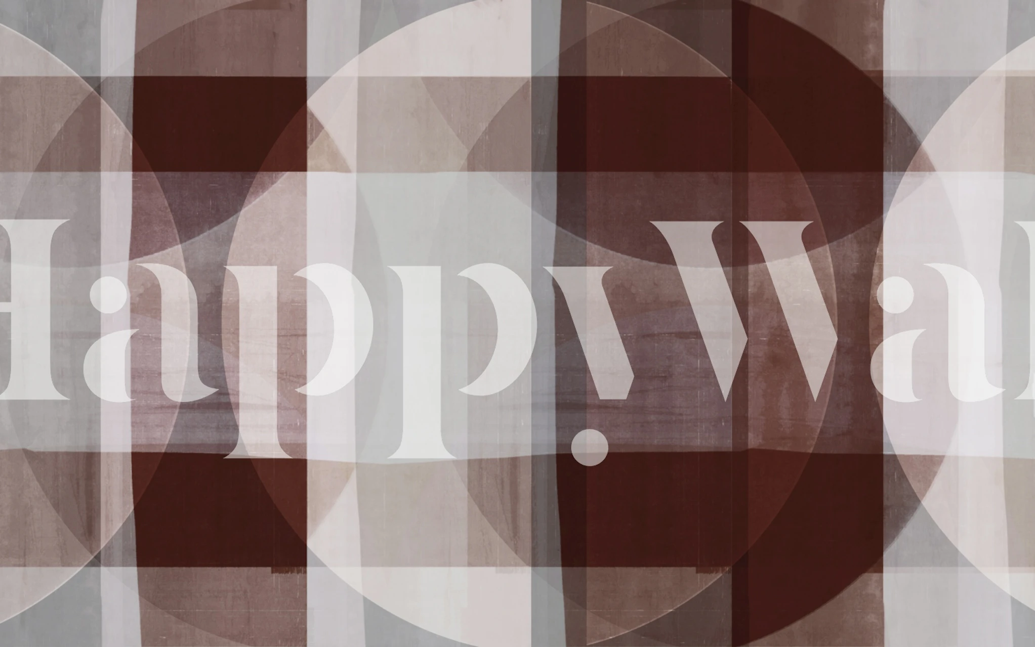 Fotomural vinílico de parede abstrato com círculo terroso em tons suaves de bege, marrom e cinza