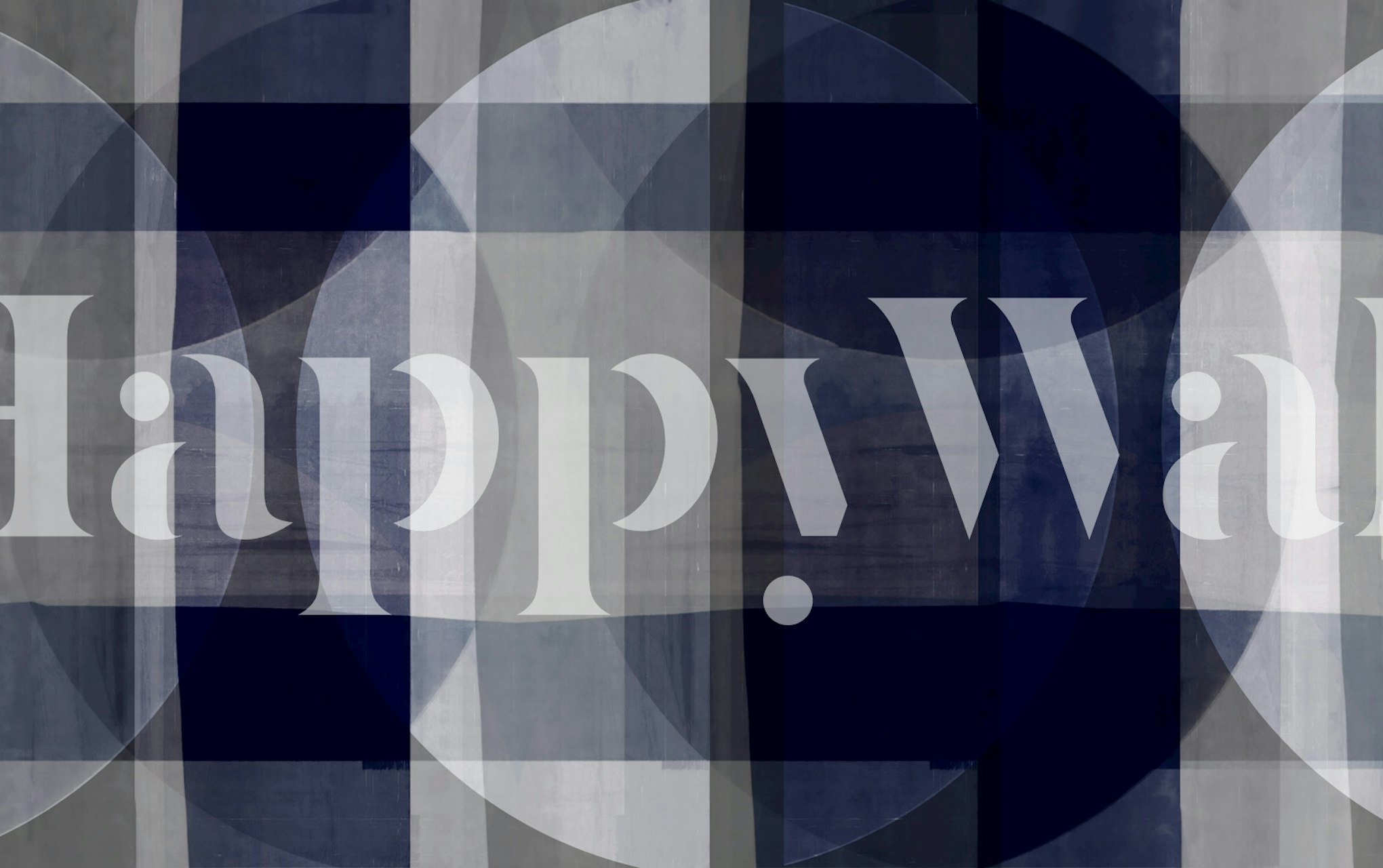 Dizajn tapete Blue Circle u sobi