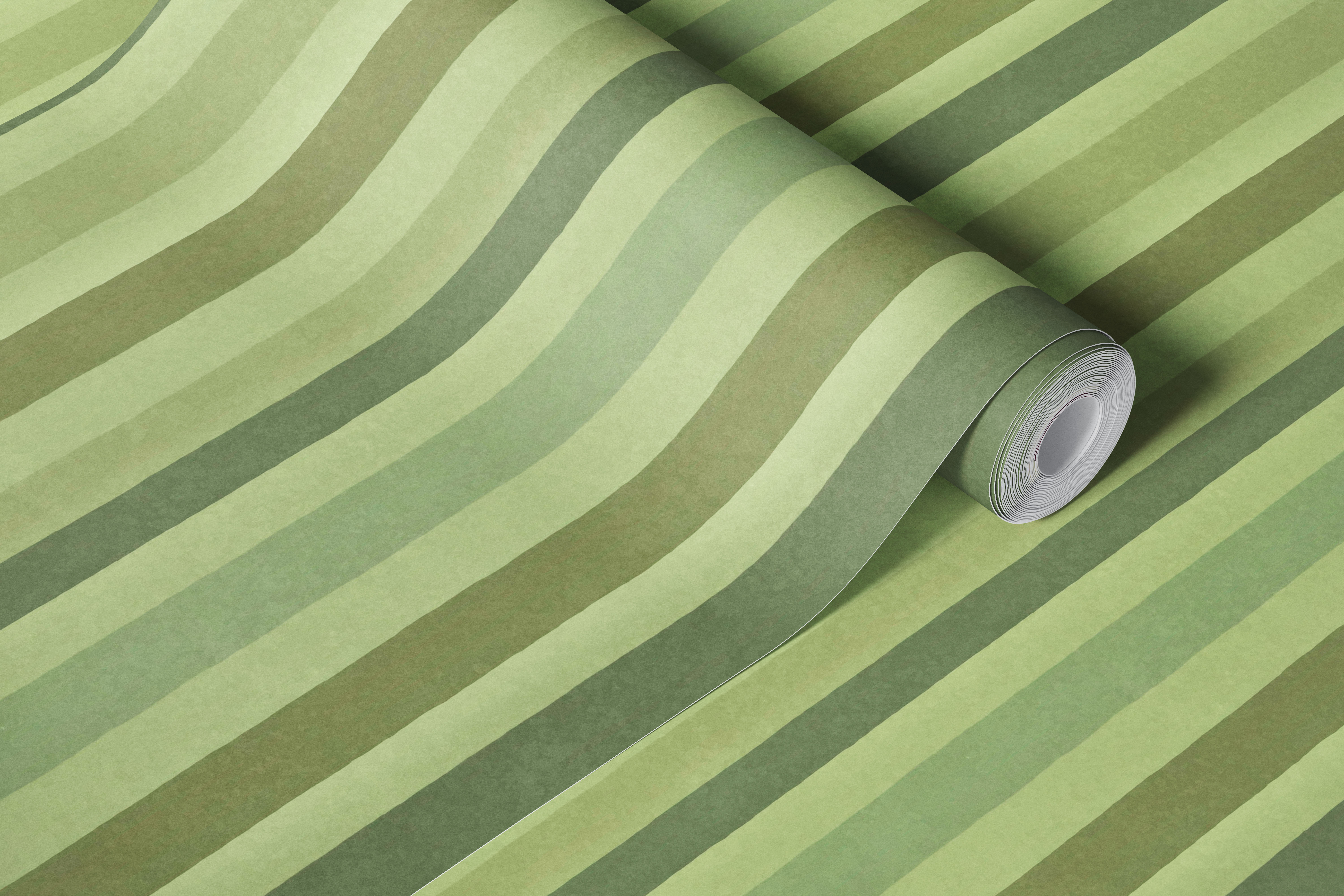 Whimsy Velvet Style Stripe Pattern i et rom