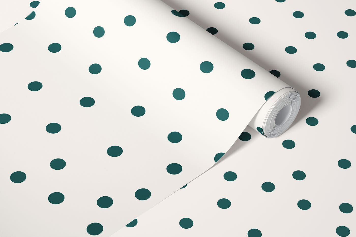 Dots Green wallpaper roll