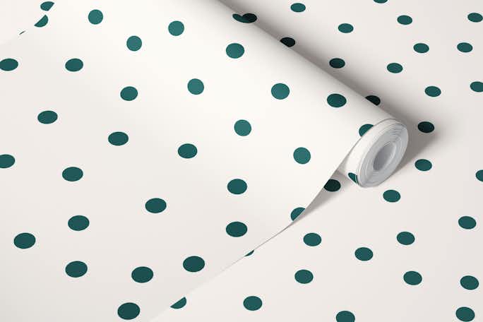 Dots Greenwallpaper roll