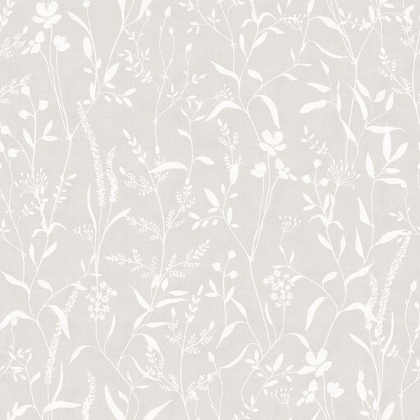 Monochrome botanicals neutral beige