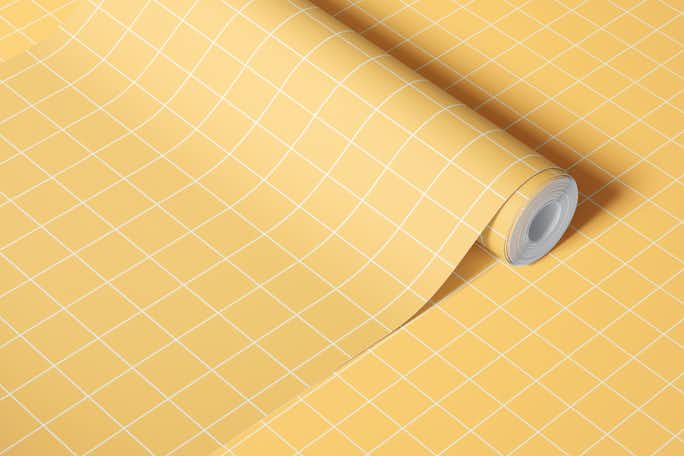 Grids Yellow Patternwallpaper roll