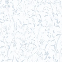 Monochrome botanicals light blue gray ταπετσαρία