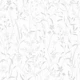 Monochrome botanicals light gray on white