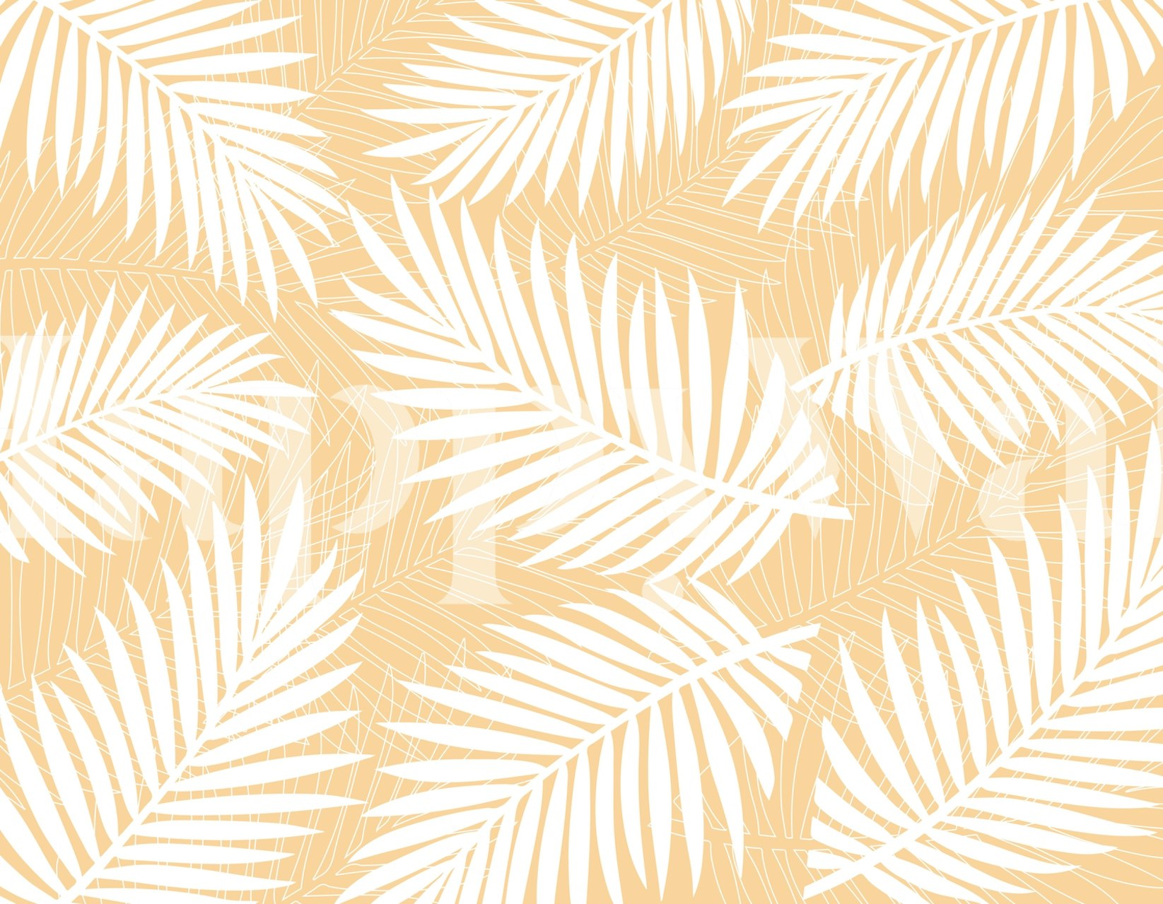 Projekt Tapety Natural Palms W Pokoju