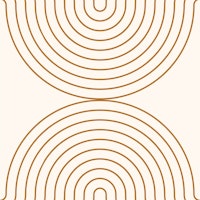 Mid Century Modern Arch Pattern Cream Gold wallpaper